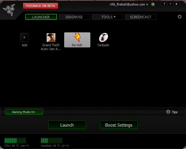 razer game booster 3.7.0 beta